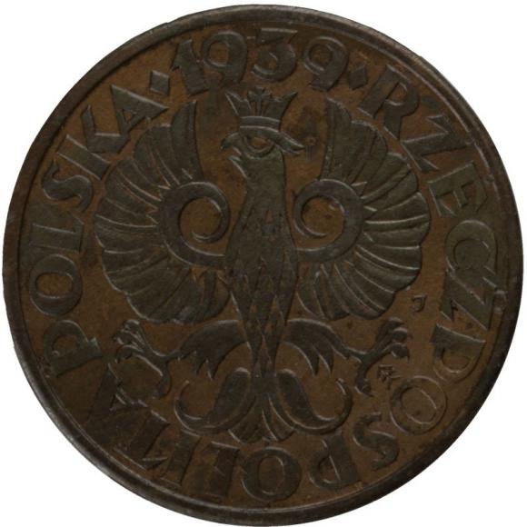 2 grosze 1939 II RP Warszawa (2)