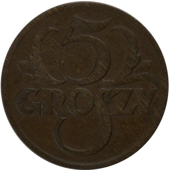 5 groszy 1928 II RP Warszawa (1)