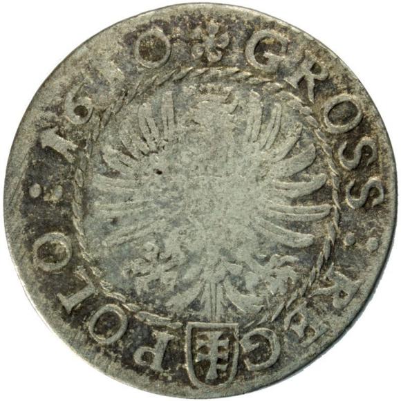 Grosz 1610 Zygmunt III Waza Kraków (2)
