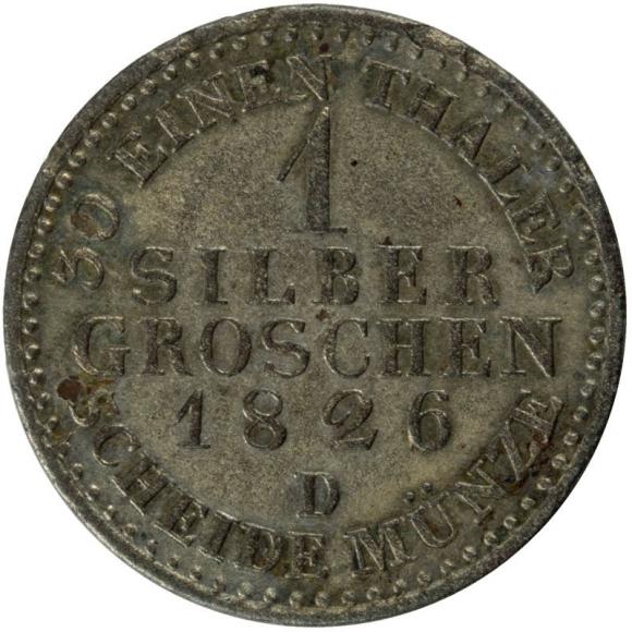 1 silber grosz 1826 Fryderyk Wilhelm III Prusy Berlin (2)