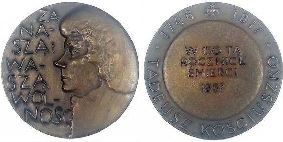 Tadeusz Kościuszko 1918 i 1967 LOT 2 sztuki (2)