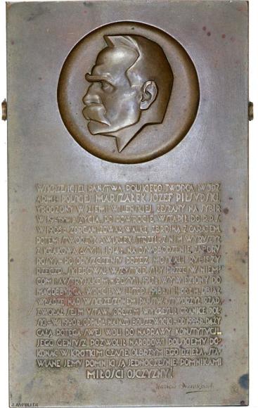Plakieta Józef Piłsudski 1931 (1)