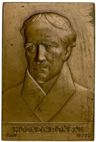 Plakieta Józef Hoene-Wroński 1928 (1)