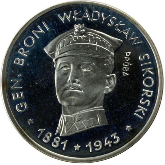 100 zł Pułaski 1976 Sikorski 1981 próby LOT (1)