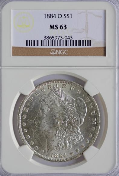 1 dolar 1884 USA grading NGC MS63 (1)