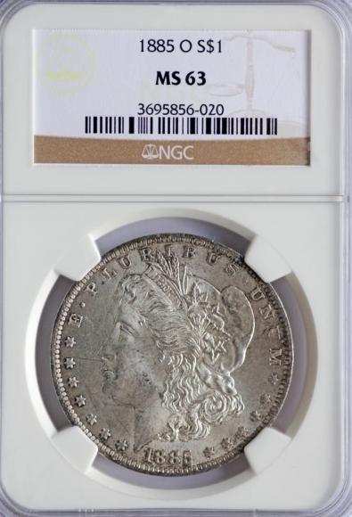 1 dolar 1885 USA grading NGC MS63 (1)