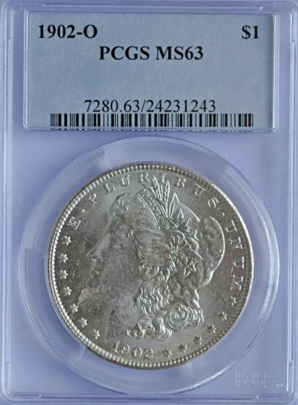 1 dolar 1902 USA grading PCGS MS63 (1)