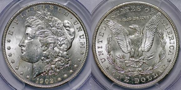 1 dolar 1902 USA grading PCGS MS63 (2)