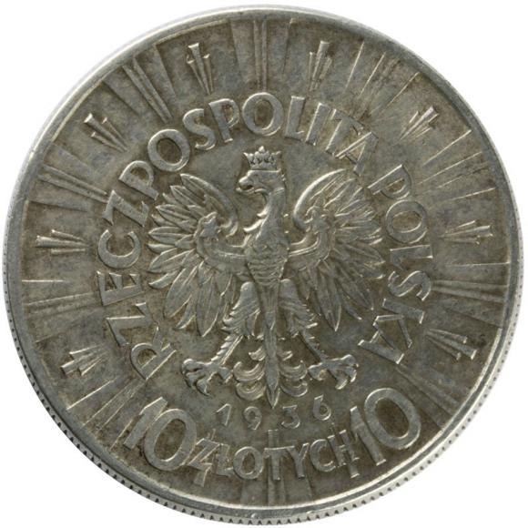 10 złotych 1936 Józef Piłsudski II RP Warszawa (2)