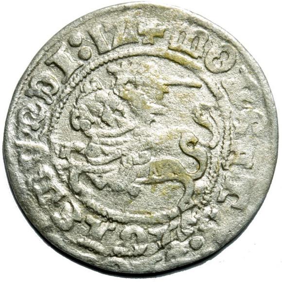 Półgrosz 1512 Zygmunt I Stary Wilno (1)