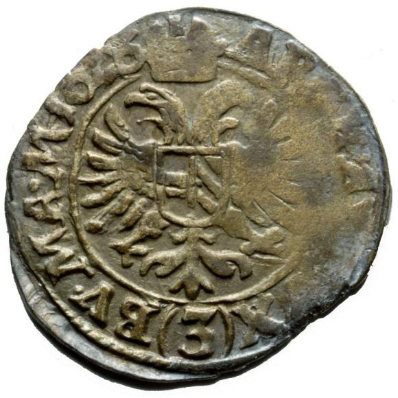 3 krajcary 1626 Ferdynand II Habsburg Czechy Praga (2)