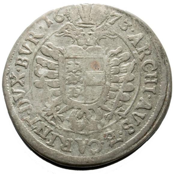 6 krajcarów 1673 Leopold I Habsburg Austria Sankt Veit (2)