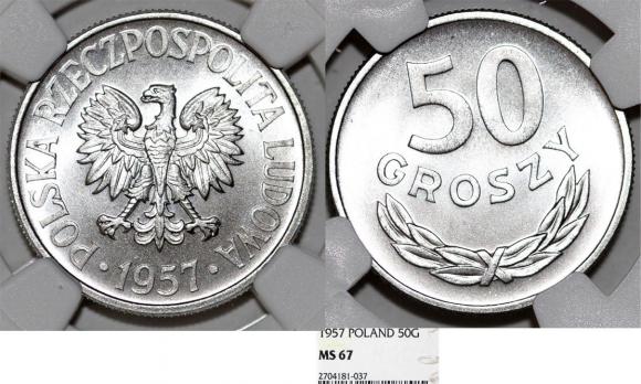 50 groszy 1957 GRADING NGC (1)