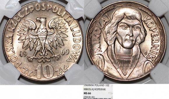 10 złotych 1969 Mikołaj Kopernik GRADING NGC (1)