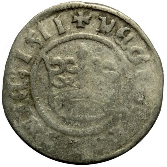 Półgrosz 1511 Zygmunt I Stary Kraków (1)