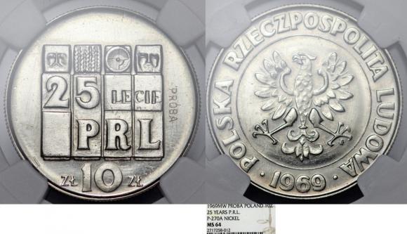 20 złotych 1969 25 lecie PRL GRADING NGC (1)