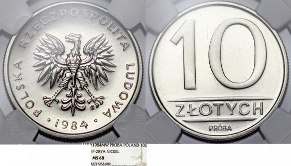10 złotych 1984 próba GRADING NGC (1)