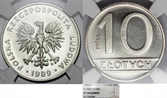 10 złotych 1989 próba GRADING NGC (1)