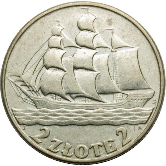 2 złote 1936 Żaglowiec II RP Warszawa (1)