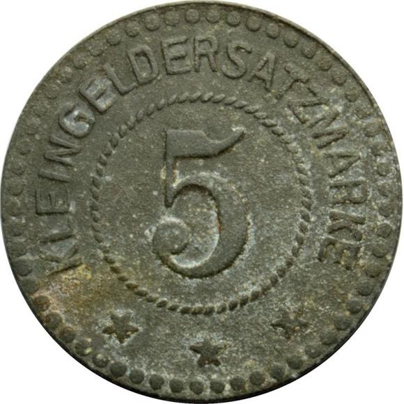 5 fenigów 1917 poligon Biedrusko Warthelager Weissenburg