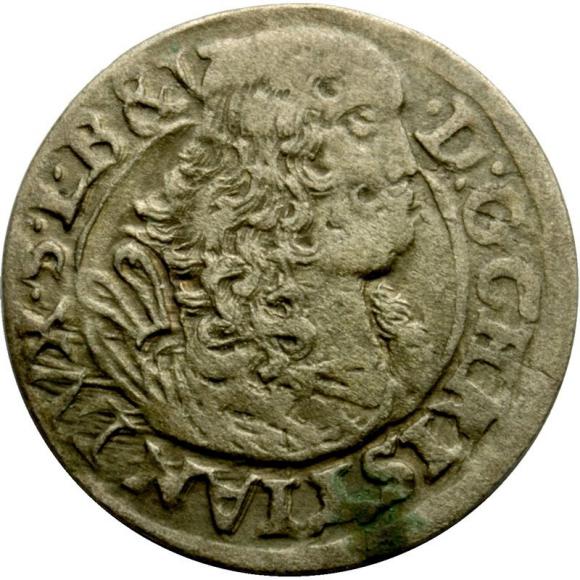 1 krajcar 1669 Chrystian Wołowski Księstwo Brzesko - Legnicko - Wołowskie Brzeg (1)