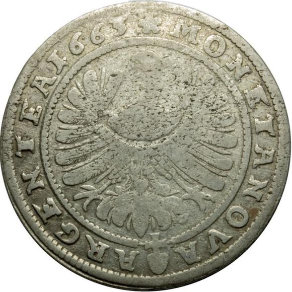 15 krajcarów 1663 Ludwik II Brzeski Księstwo Brzesko - Legnicko - Wołowskie Brzeg (2)