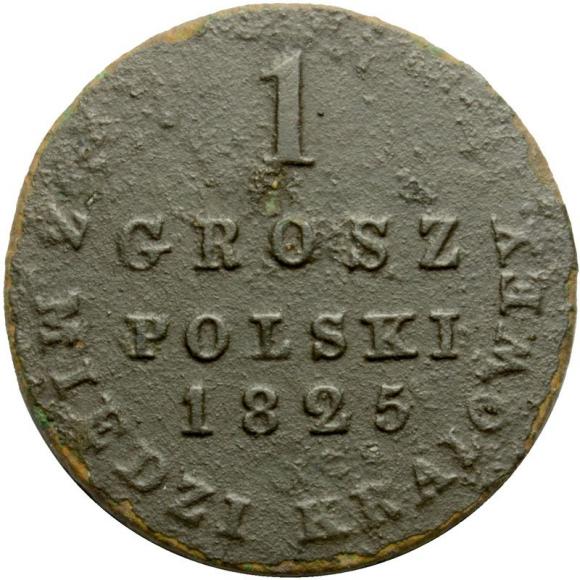 1 grosz 1825 Aleksander I Romanow Królestwo Polskie Warszawa