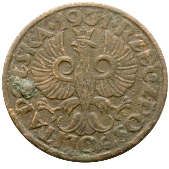 1 grosz 1931 II RP Warszawa (2)