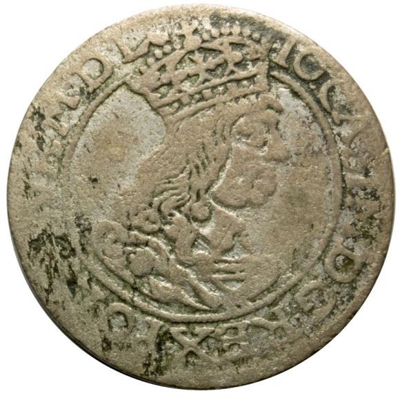 Szóstak 1662 Jan Kazimierz Kraków (1)
