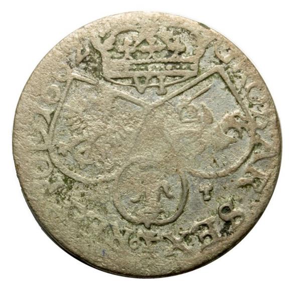 Szóstak 1662 Jan Kazimierz Kraków (2)