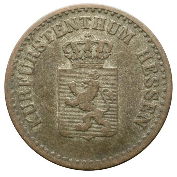 1 grosz srebrny 1858 Fryderyk Wilhelm I Niemcy Hesja Kassel