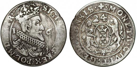 Ort 1624 Zygmunt III Waza Gdańsk (1)