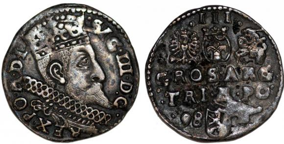 Trojak 1598 Zygmunt III Waza Bydgoszcz (1)