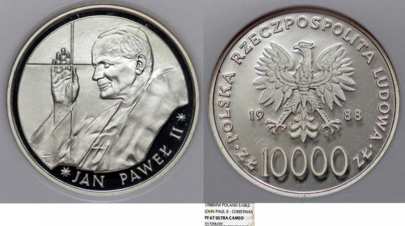 10000 złotych 1988 Jan Paweł II PF 67 (1)