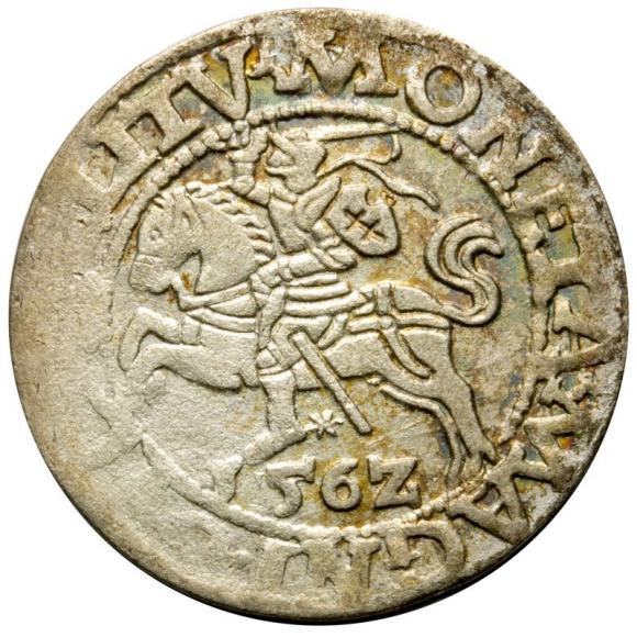 Półgrosz 1562 Zygmunt August Wilno (1)