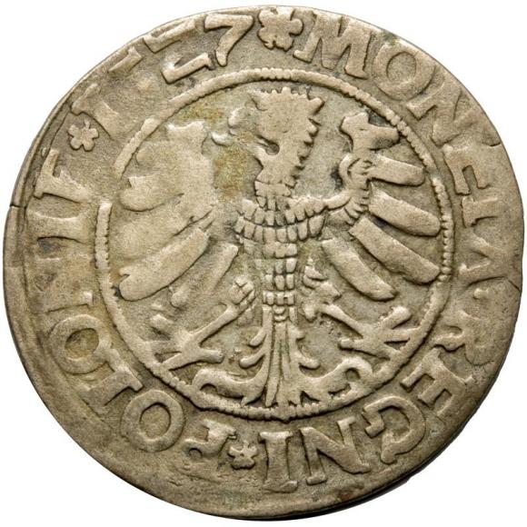 Grosz 1527 Zygmunt Stary Kraków (2)
