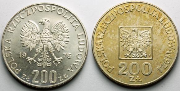 200 zł 1974 1976 Igrzyska XXX lat PRL srebro LOT (2)