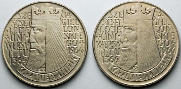 10 zł 1964 Kazimierz Wielki 2 sztuki LOT (1)