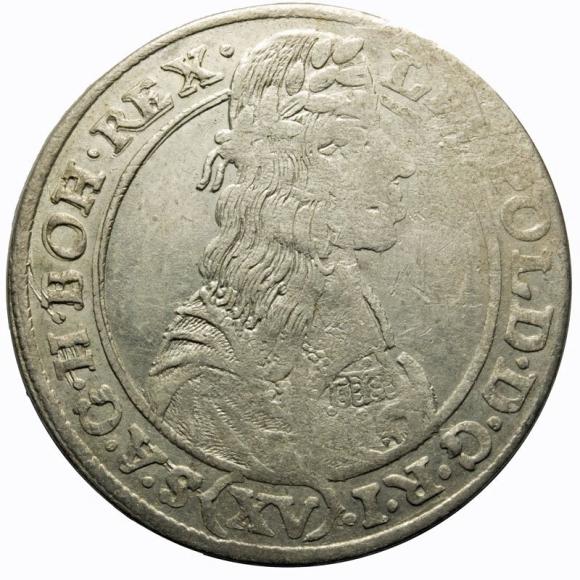 15 krajcarów 1663 Leopold I Habsburg Wrocław (1)