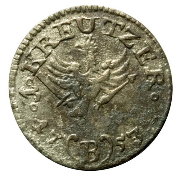 1 krajcar 1753 Fryderyk II Wielki Niemcy Wrocław (2)