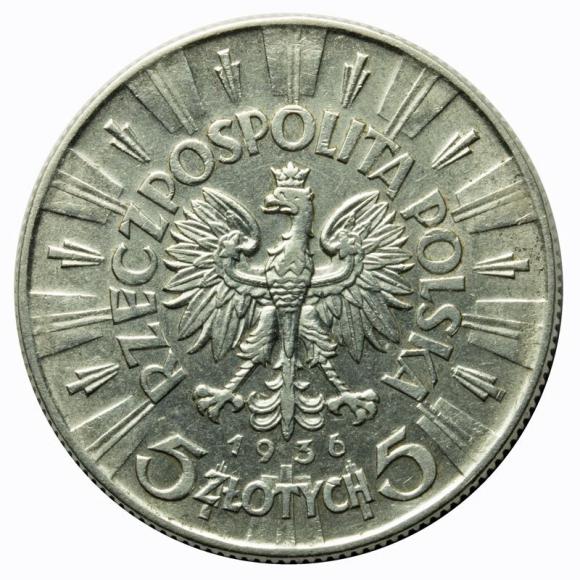 5 złotych 1936 Józef Piłsudski II RP (2)