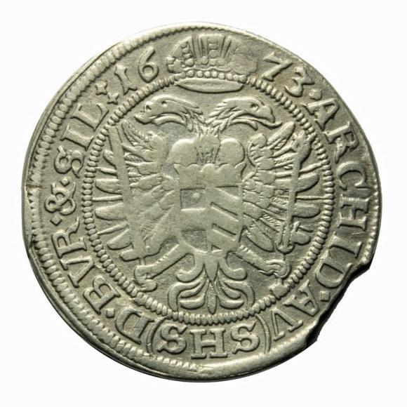 6 krajcarów 1673 Leopold I Habsburg Śląsk Wrocław (2)