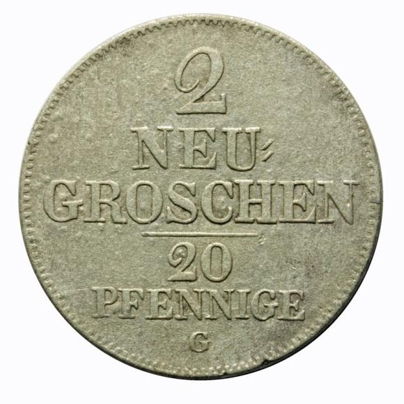2 nowe grosze 1842 Fryderyk August II Austria