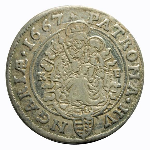 6 krajcarów 1667 Leopold I Habsburg Węgry Krzeminca (1)