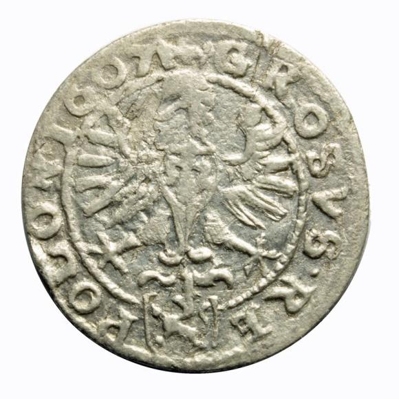 Grosz 1607 Zygmunt III Waza Kraków (2)