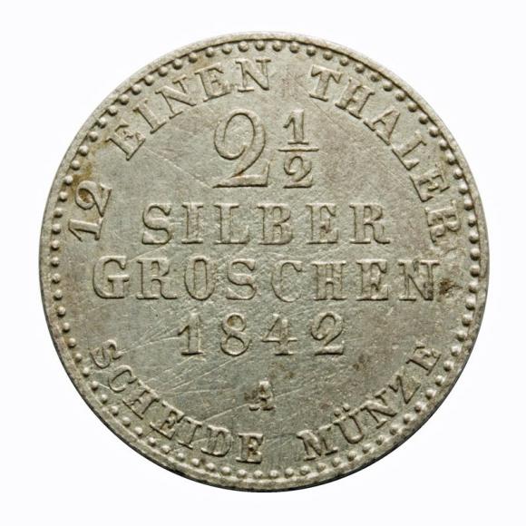 2 1/2 silber groschen 1842 Fryderyk Wilhelm III Niemcy Berlin