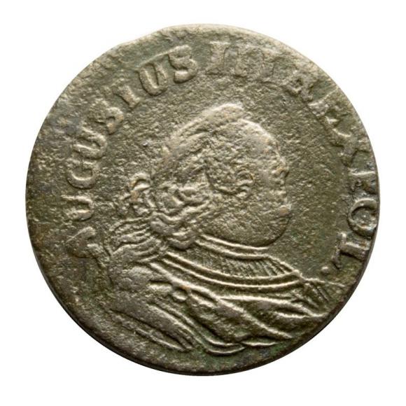 Grosz 1755 August III Gubin (1)