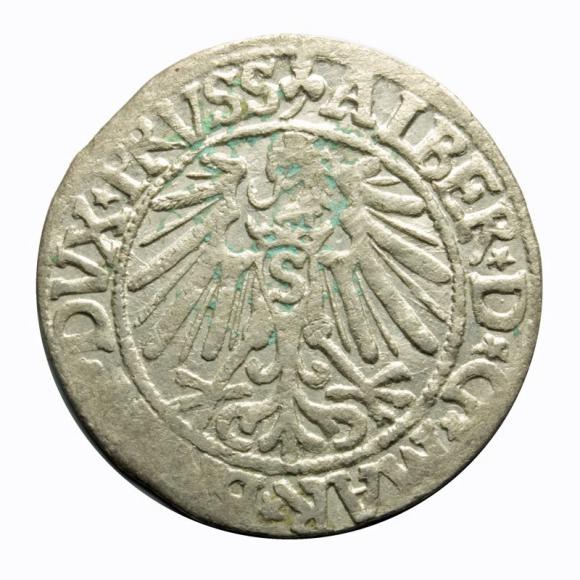 Grosz 1545 Albrecht Hohenzollern Księstwo Pruskie Królewiec (2)