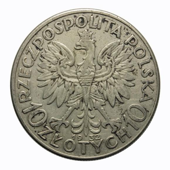 10 złotych 1932 Głowa Kobiety II RP Warszawa (2)
