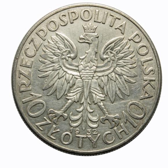 10 złotych 1932 Głowa Kobiety II RP Warszawa